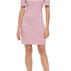 GUESS NWT  Faux Suede Puff sleeve Sheath Dress - Size 2
